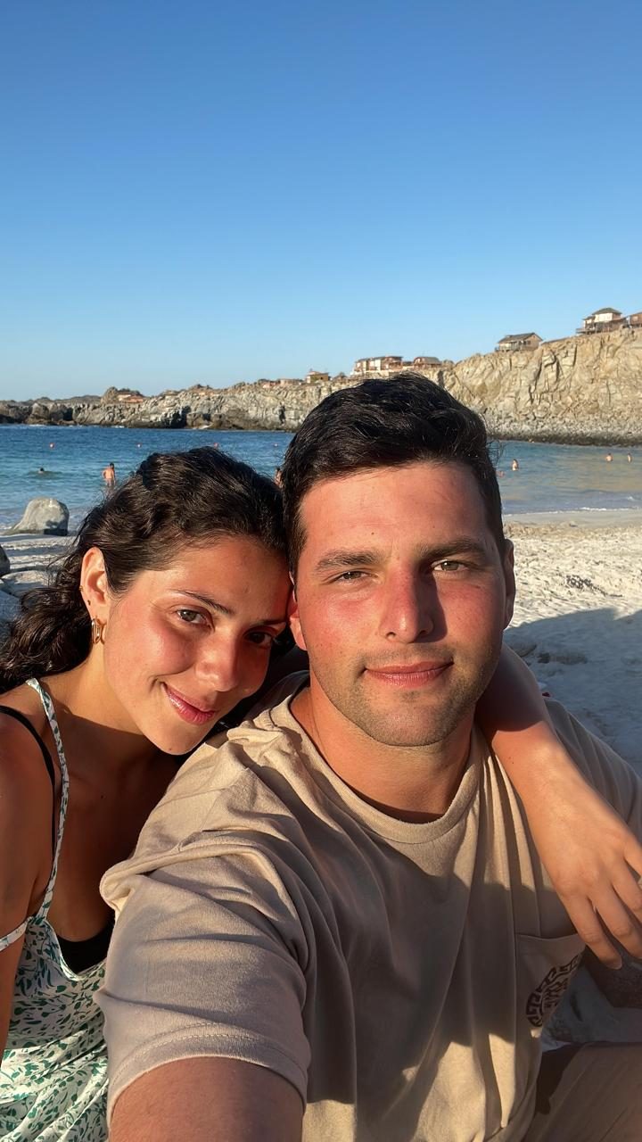 En la playa