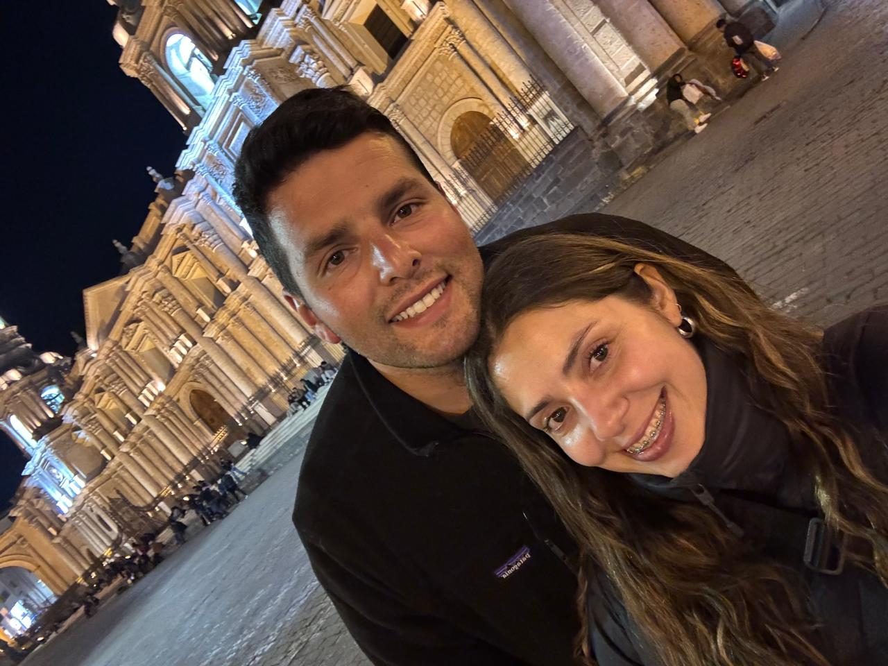 De noche en la plaza